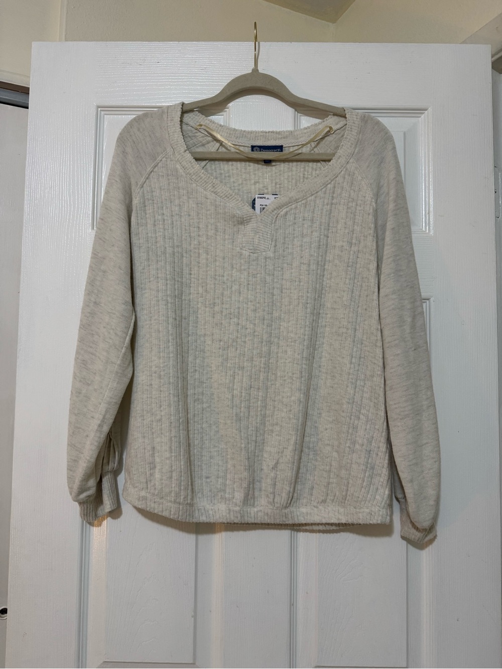 NWT Democracy Ribbed V-Neck Sweater